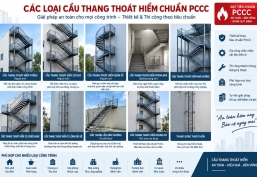 Thi Công Cầu Thang Thoát Hiểm Chuẩn PCCC