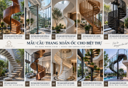 10+ Mẫu Cầu Thang Xoắn Ốc Đẹp, Hiện Đại Nhất 2026