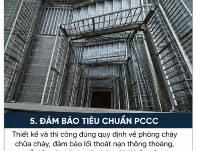 Cầu Thang Thoát Hiểm Ngoài Trời Bằng Sắt – An Toàn, Chắc Chắn