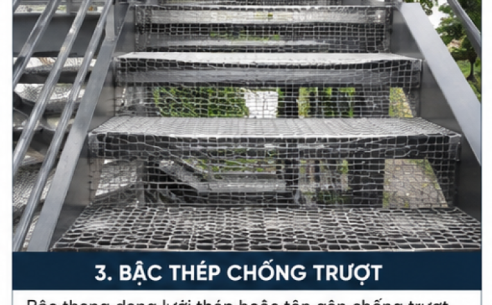 Cầu Thang Thoát Hiểm Ngoài Trời Bằng Sắt – An Toàn, Chắc Chắn