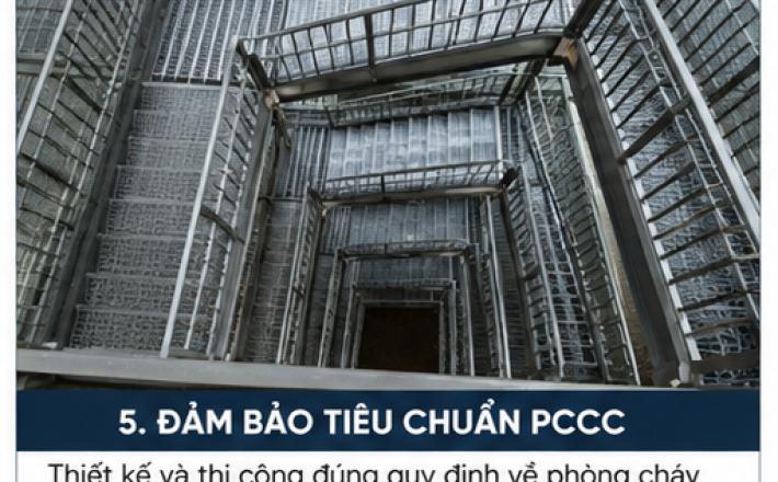 Cầu Thang Thoát Hiểm Ngoài Trời Bằng Sắt – An Toàn, Chắc Chắn