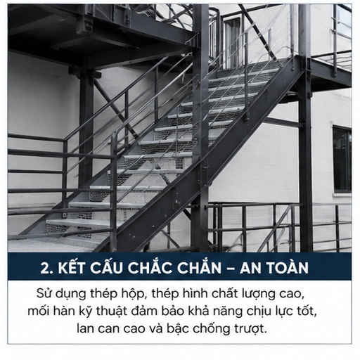 Hình 2 – Kết cấu chắc chắn, an toàn